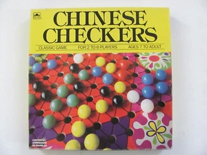 Vintage Chinese Checkers Board Game Golden 1989 - Complete - Picture 1 of 9