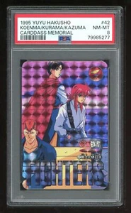 Yu Yu Hakusho Japanese Carddass Memorial 42 Kazuma Koenma Kurama PSA 8 79985277 - Picture 1 of 2
