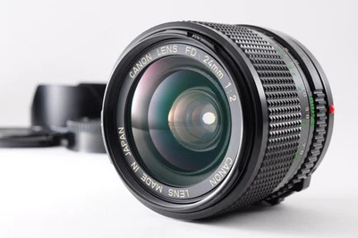 **NEAR MINT w/ Hood** Canon New FD NFD 24mm f/2 Wide Angle Lens + Cap From Japan - Image 1 of 4