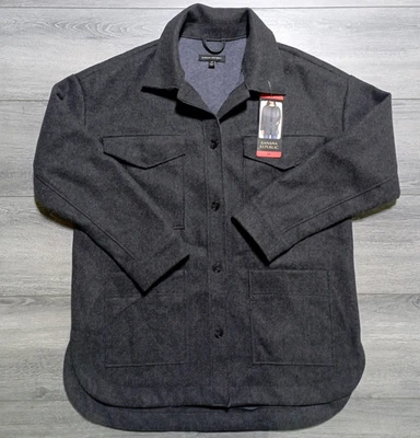 Abrigo Banana Republic Adulto Mujer Gris Medio Bolsillos Grandes Chaqueta Foto 1 de 4