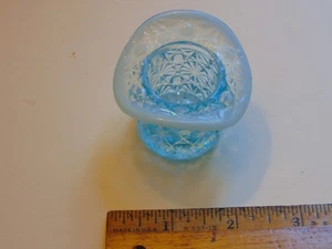 Blau & Weiß Milchglas Hutform Offen Salzkeller Dips - Bild 1 von 4