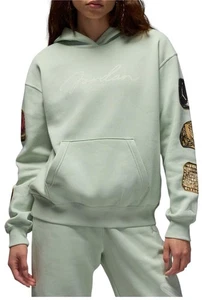 Air Jordan Women’s Brooklyn Fleece Hoody Seafoam New LARGE - Picture 1 of 3