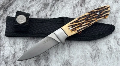 6” Fixed Blade Knife Carving Whittling Camping Boy Scout Outdoor Sport Survival - Image 1 of 4