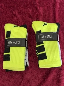 Lot of 2 Pack of  3 Max + Jake Socks, Size Medium, Shoe Size 9-1 - Picture 1 of 9