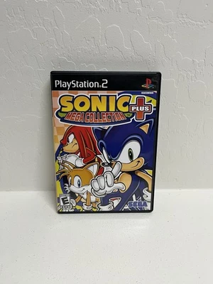 Sonic Mega Collection Plus PlayStation 2 PS2 Etiqueta Negra Limpia Probado Sin Manual Foto 1 de 4