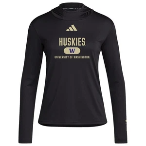 Adidas Damen Washington Huskies Aeroready Designed for Training Hoodie Large - Bild 1 von 3