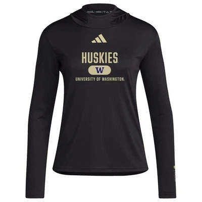 Adidas Mujer Washington Huskies Aeroready Diseñado para Entrenamiento Sudadera con Capucha Grande Foto 1 de 3