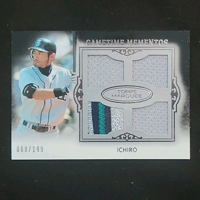 2011 Topps Marquee Ichiro Suzuki Game Used Patch Jersey 4 Pc Relic /199 Seattle  - Image 1 of 4