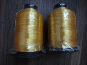 2 Rod Building Wrapping Prowrap 4oz spools Metallic Threads Size "A" #9110 - Picture 1 of 1
