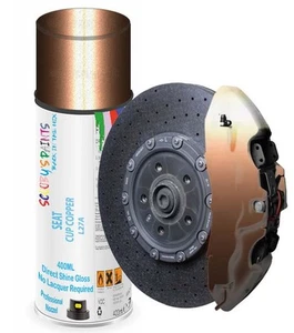 Brake Caliper Paint For Seat Cup Copper L27A High Temperature Spray Aerosol - Picture 1 of 4