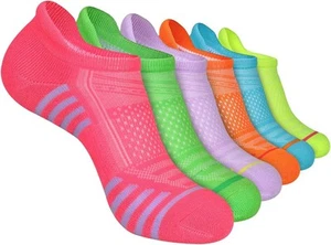 Womens Ankle Socks 6-Pairs One Size, 6 Pair Multicolor (Women Shoe 6-10) - Picture 1 of 7