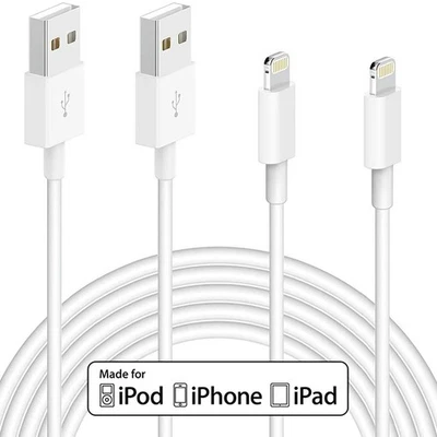 3ft/6ft/10ft USB Charging Cable For iPad 7/8/9th 10.2''/Air 3 10.5''/iPad 6/5/4 - Image 1 of 4