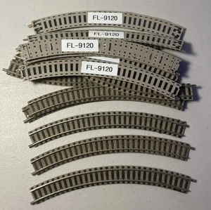 Fleischmann Model Train Track, Curved, FL-9120 N 1:160 16 total - Picture 1 of 4