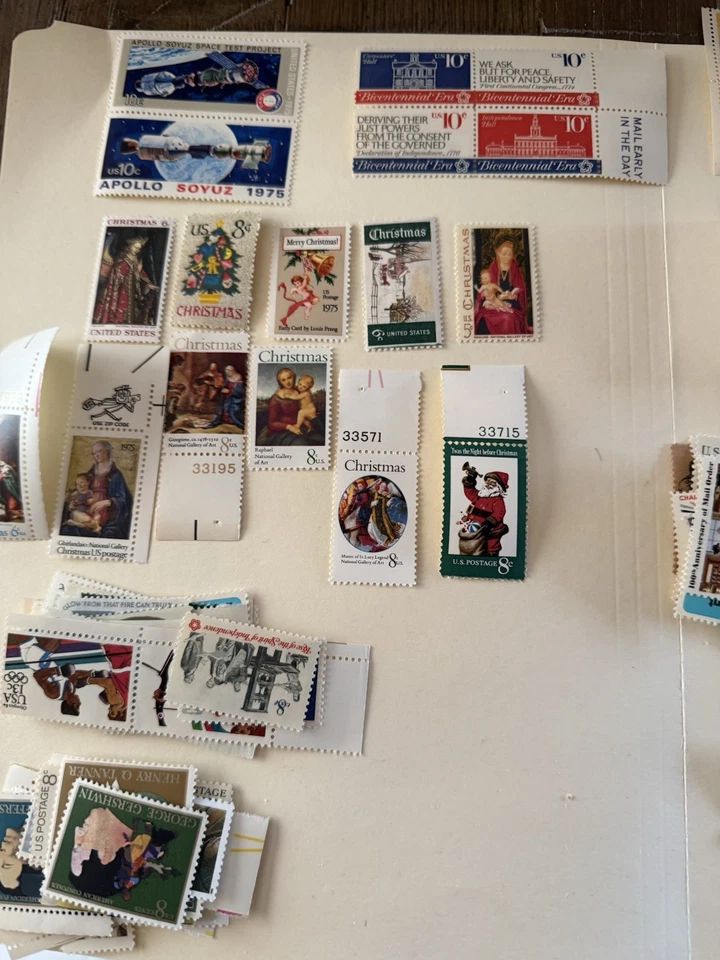 Lote grande de estampillas postales vintage de Estados Unidos como nuevas nunca montadas Foto 1 de 3