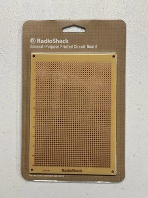 RadioShack General Purpose Printed Circuit Board PCB, 4-1/2” X 6-5/16”. 276-0147 - Image 1 of 2