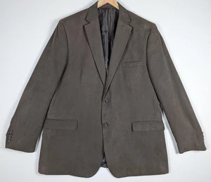 Tasso Elba Mens Brown Blazer Jacket 46L Classic Fit Two Button Fully Lined - Picture 1 of 21