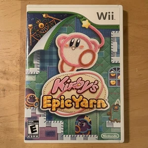 Kirby’s Epic Yarn Nintendo Wii komplett neuwertig Disk CIB funktionstüchtig mit Anleitungen - Bild 1 von 3