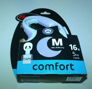FLEXI COMFORT TAPE RETRACTABLE Dog LEASH MEDIUM 16 Ft 55 lbs. PURPLE "NEW" - Picture 1 of 1