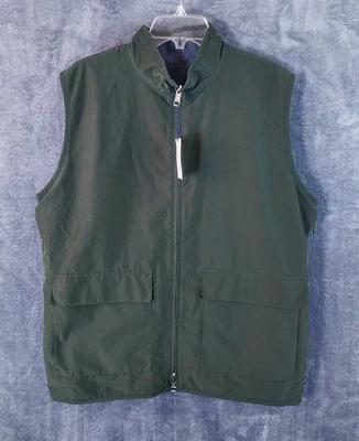 Chaleco polar reversible Peter Millar Crown Brentwood verde gris grande $275,00 Foto 1 de 4