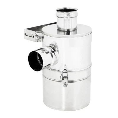 Abbattitore Di Fumi Ad Acqua Per Stufe a Pellet Diametro 80 Filtro Ambiente - Immagine 1 di 4