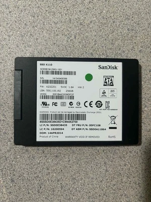 Misc. 256gb SSD 2.5" SATA lll Hard Drive for Laptop/PC Win 11 Pro Pre-installed - Image 1 of 2