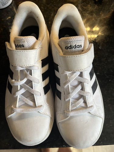 ADIDAS big Kids Superstar bianco basso taglia 2 5 ottime condizioni