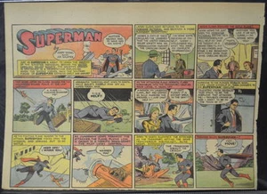 SUPERMAN SUNDAY COMIC STRIP #24 April 14, 1940 2/3 FULL Page DC Comics RARE - Picture 1 of 2
