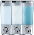 Better Living Products Clear Choice Dispenser, Three Chamber, Chrome