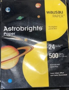 Neenah Astrobrights Bright Color Paper, 8 1/2in. x 11in., 24 Lb, FSC Certified - Picture 1 of 3