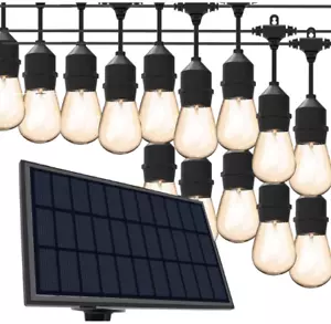 Outdoor Solar Powered Outdoor Lights, Waterproof Solar Powered Patio Lights-44FT - Picture 1 of 7