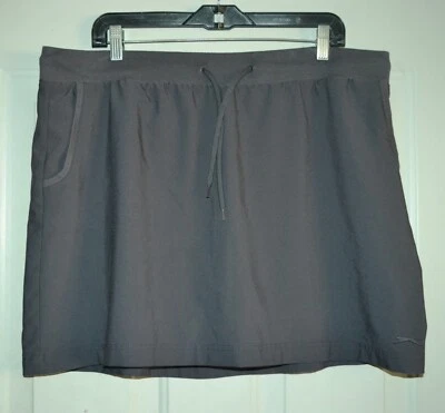 SLAZENGER SKORT ROPA DEPORTIVA FALDA CORDÓN GOLF TENIS GRIS XL 16 18 NUEVO SIN ETIQUETAS Foto 1 de 4
