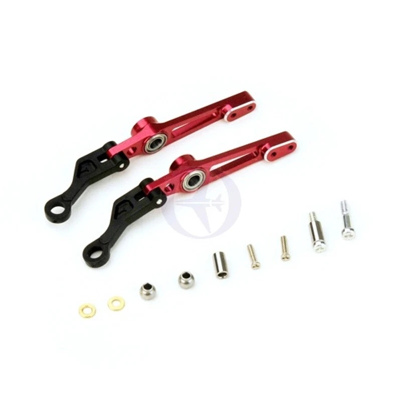 PV0807-R Thunder Tiger Pitchkompensatorarme  Alu (rot) E325 (2) TRA^ - Image 1 of 1