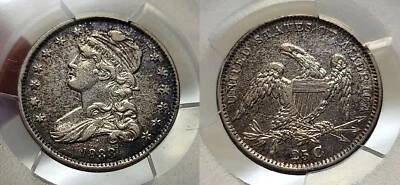 1833 Capped Bust Quarter PCGS XF 45 - Image 1 of 4