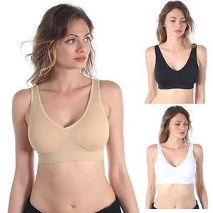 3 in a Pack Venice Super soft seamless Spandex sports bra with U back shaping B1 - Picture 1 of 8