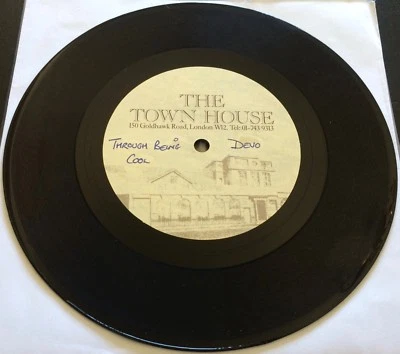 DEVO "Through Being Cool" RARE 7" ACETATE 1-SIDED DJ PROMO SINGLE The Town House - Image 1 of 2