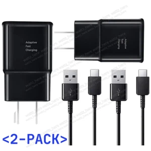 2Pack For Samsung Galaxy A14 A13 5G A03S A12 15W Fast Charger Type C USB-C Cable - Picture 1 of 11