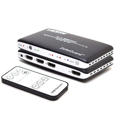 Zettaguard 4K x 2K 3 Port High-Speed 3 x 1 HDMI Switch with PIP & IR Wireless RC - Image 1 of 4