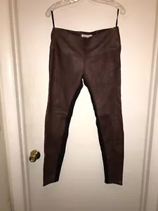 Abercrombie & Fitch NWT 100% Leather Pants w/stretch inserts Size 2 - Picture 1 of 7