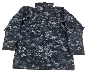 Uniforme de Trabajo USN Marina Nuevo con Etiquetas Tipo I Azul Gore-Tex Parka y Forro Pequeño Largo - Imagen 1 de 7