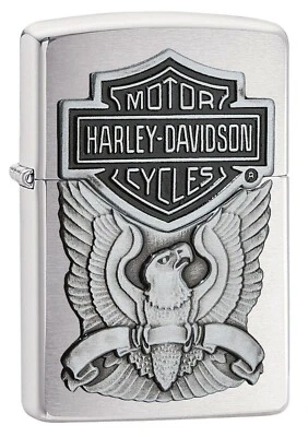 Zippo Harley Davidson EAGLE + DIAMANT-WUNSCHGRAVUR mit/ohne GeschenkSet 60001207 - Bild 1 von 3