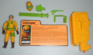 1991 Vintage G.I. GI Joe Lot 3.75 ARAH Eco Warriors Clean Sweep *100% Complete - Picture 1 of 6