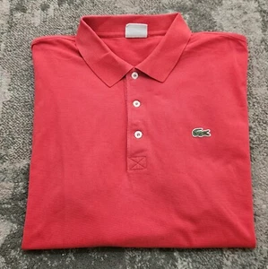 Lacoste Sport Polo Shirt Mens Size 7 Red UK XXL - Picture 1 of 8