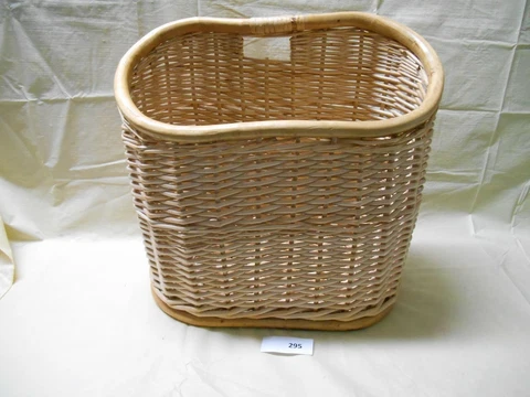 Woven Wicker Magazine Newspaper Basket 16" Cover