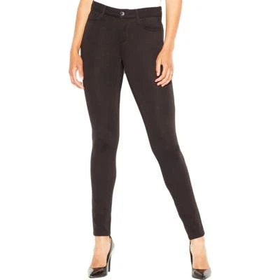 Pantalones Ponte Rachel Roy Para Mujer Negros Tiro Medio Ajustados Elastizados Talla 24 (27/29) $79 Foto 1 de 4