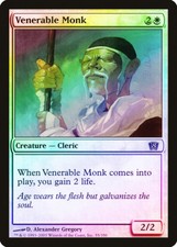 Venerable Monk FOIL 8th Edition NM White Common MAGIC GATHERING CARD ABUGames