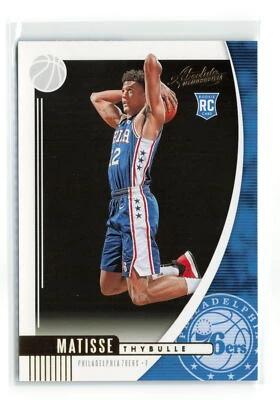MATISSE THYBULLE #74 RC 2019-20 PANINI ABSOLUTE 76ERS - Image 1 of 2