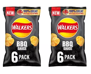 12 Bags Of Walkers BBQ Sauce Crisps - 12x 16.5g NEW STOCK - Picture 1 of 1