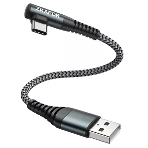 USB C Auf USB C Kabel Kurz 30CM 90 Grad Winkel 60W Schnellladekabel USB Typ C DE - Bild 1 von 7