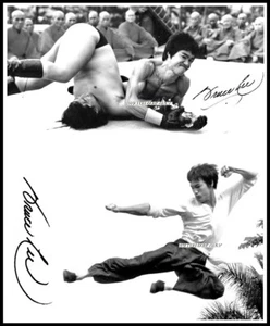 Bruce Lee, Autographed, Pure Cotton Canvas Image. Limited Edition (BL-3) - Picture 1 of 1