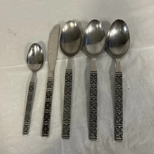 Ekco Eterna MONTALO 3 8” Serving Spoons knife spoonJapan Stainless Flatware MCM - Picture 1 of 7
